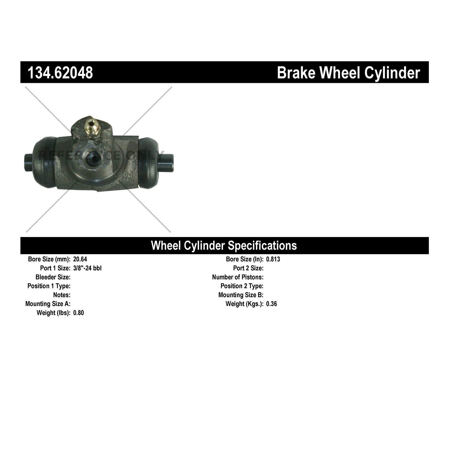 StopTech Premium Wheel Cylinder 134.62048