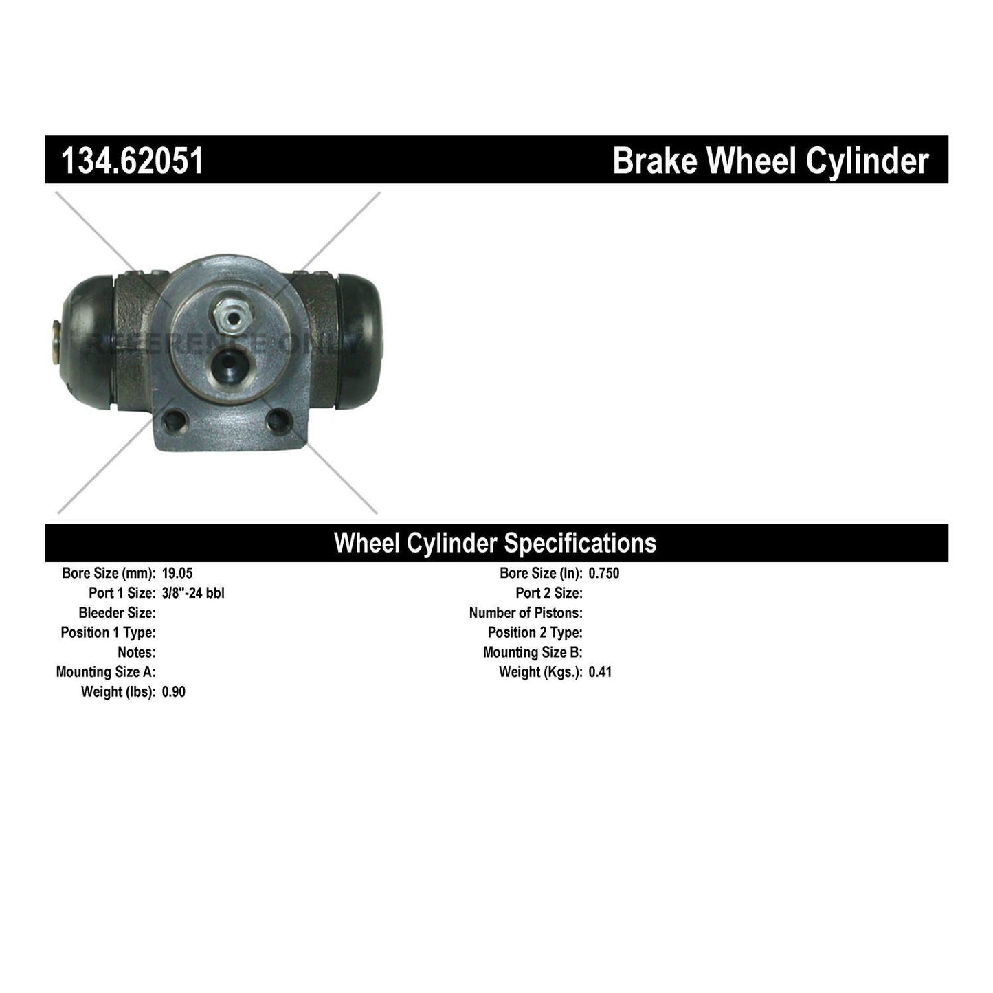 Centric Parts Premium Wheel Cylinder 134.62051