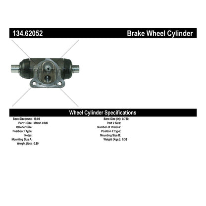 Centric Parts Premium Wheel Cylinder 134.62052