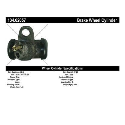 Stoptech Centric Premium Wheel Cylinder - Front Right 134.62057