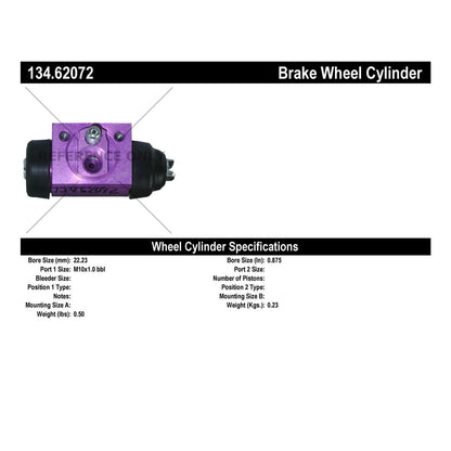 Centric Parts Drum Brake Wheel Cylinder Premium for 2004-2007 Chevrolet Malibu 134.62072