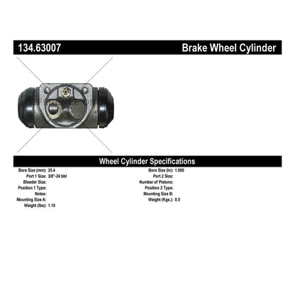 Stoptech Centric Premium Wheel Cylinder - Front Left 134.63007