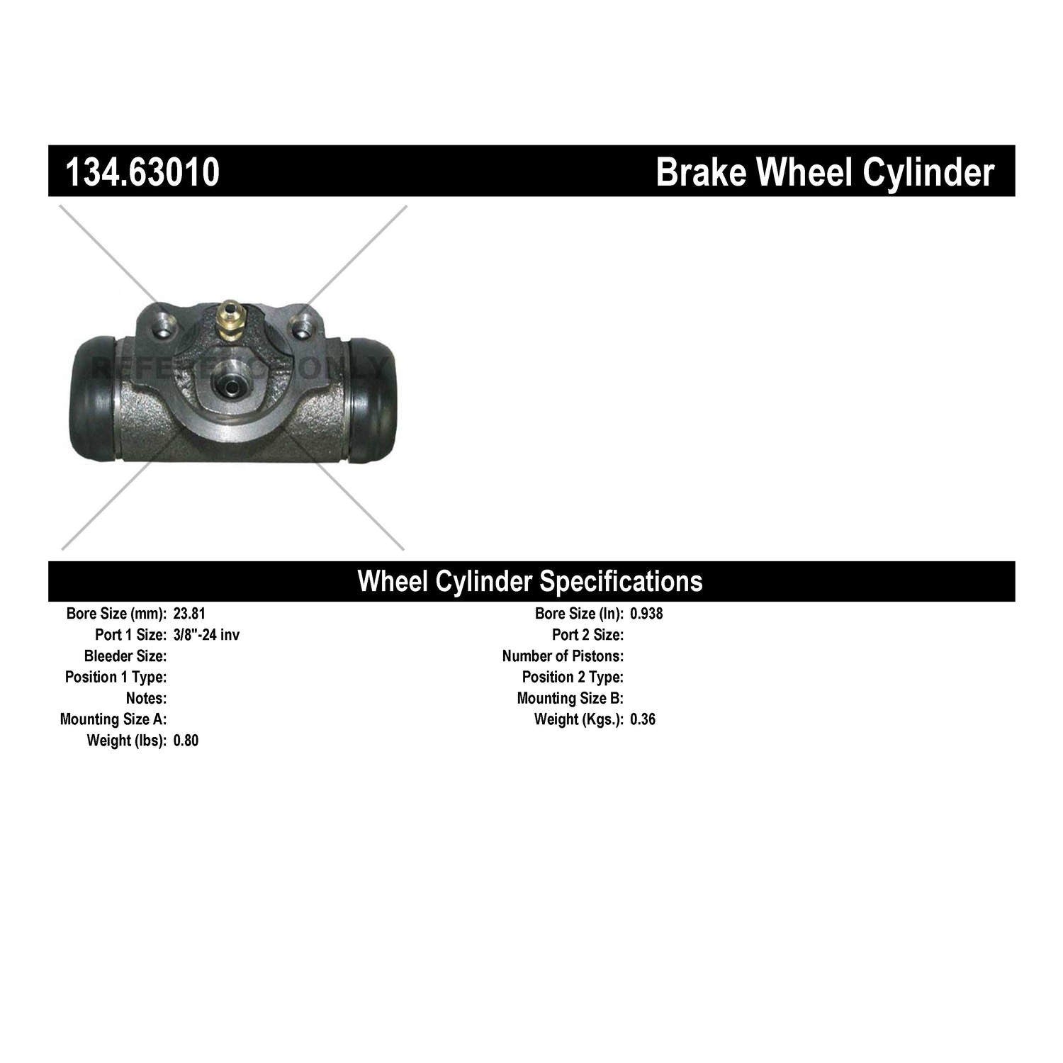 Centric Parts Premium Wheel Cylinder 134.63010