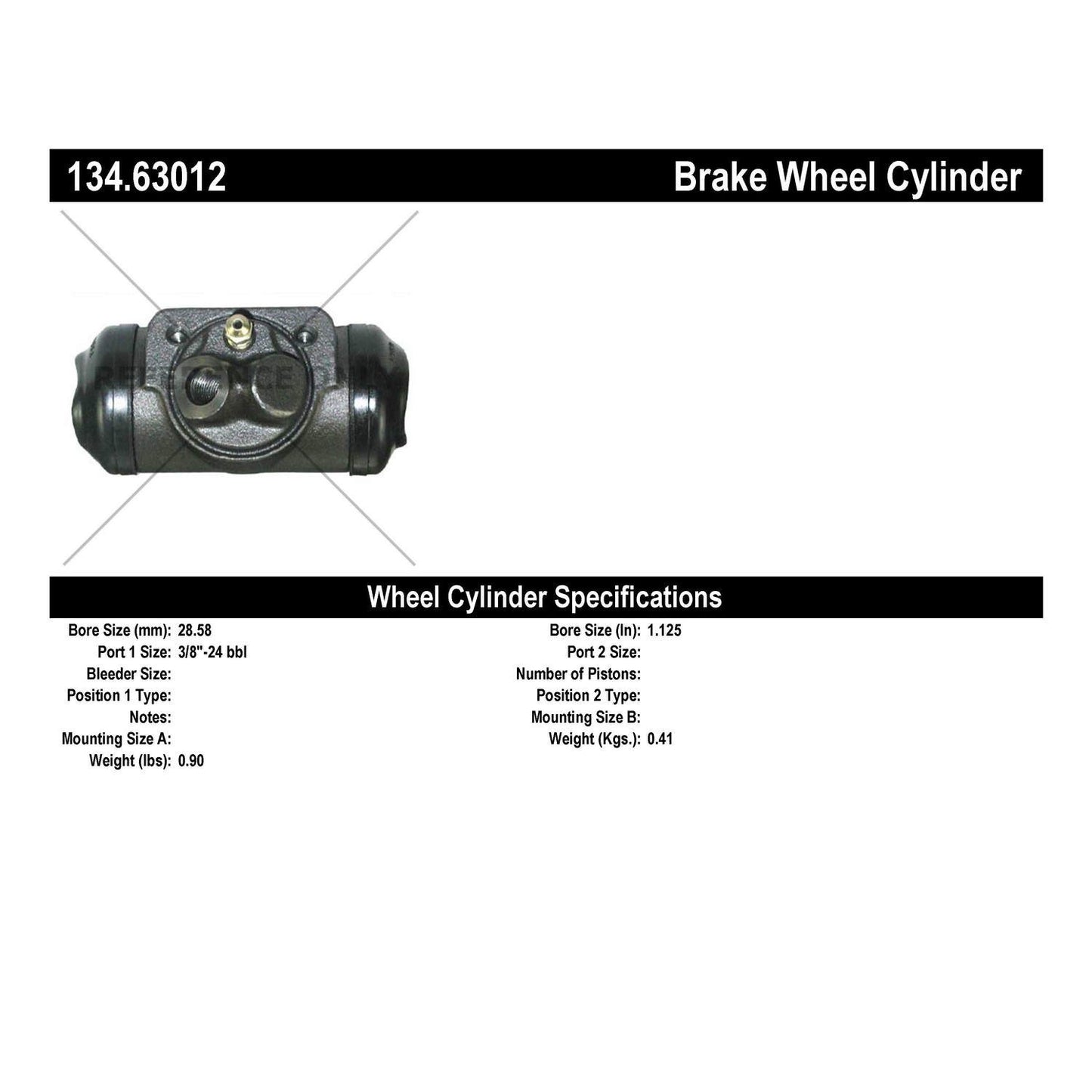 Stoptech Centric Premium Wheel Cylinder - Front Left 134.63012