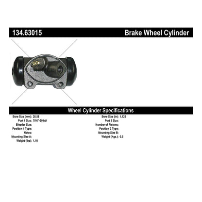 Stoptech Centric Premium Wheel Cylinder - Front L/R 134.63015