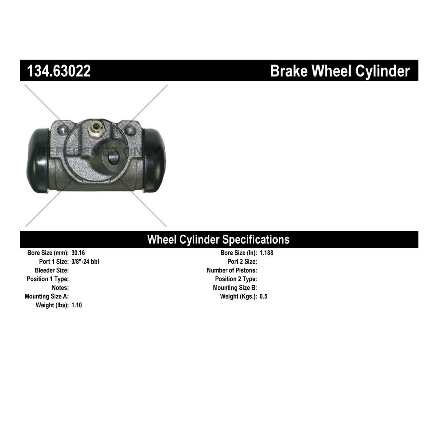 Centric Parts Drum Brake Wheel Cylinder Premium for 1965-1976 American Motors 134.63022