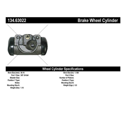 Stoptech Centric Premium Wheel Cylinder - Front Right 134.63022