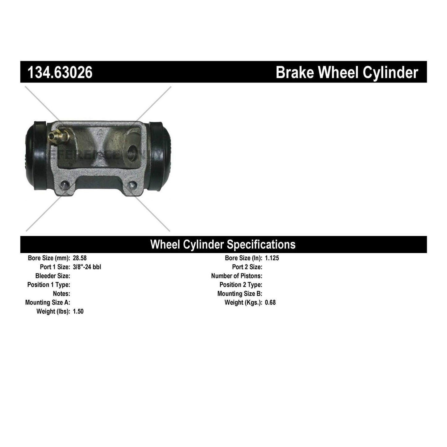StopTech Premium Wheel Cylinder 134.63026