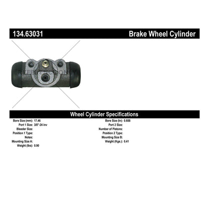 Centric Parts Premium Wheel Cylinder 134.63031