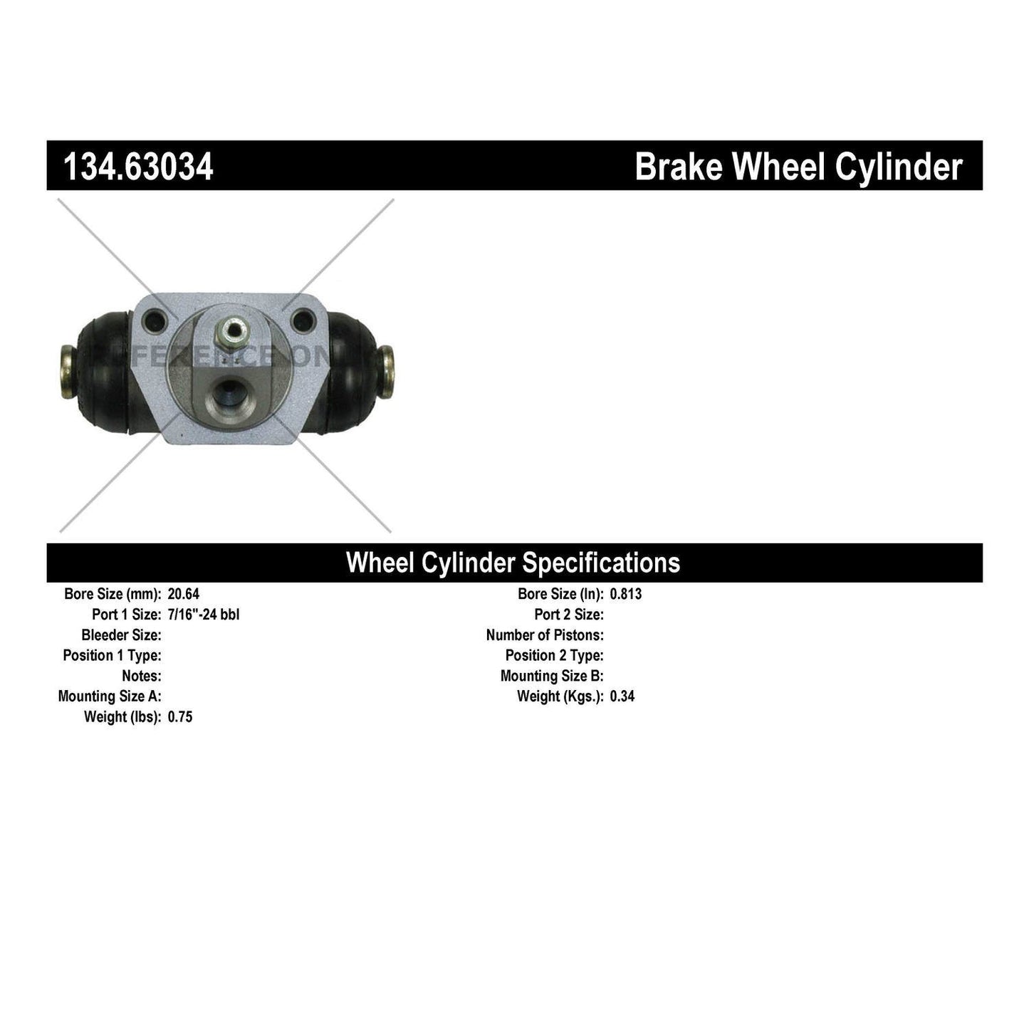 Centric Parts Premium Wheel Cylinder 134.63034