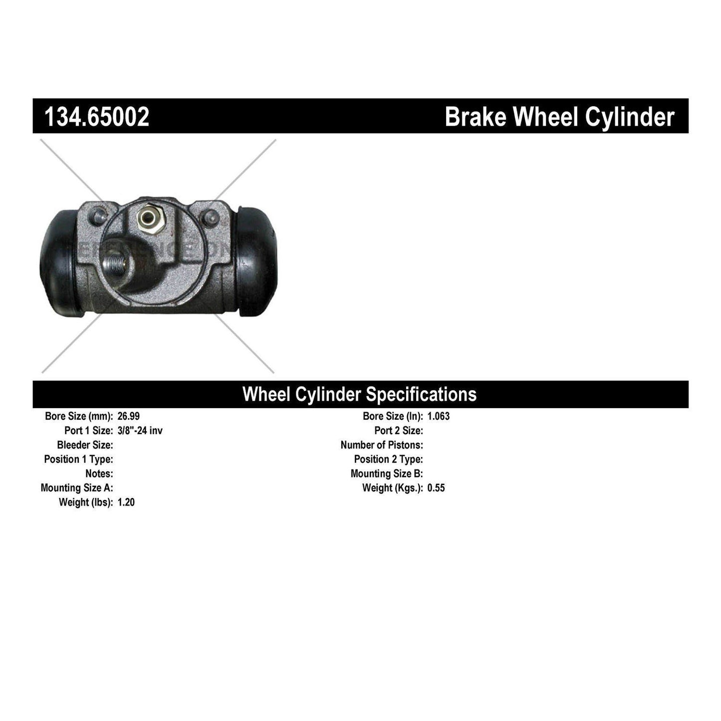 Centric Parts Premium Wheel Cylinder 134.65002
