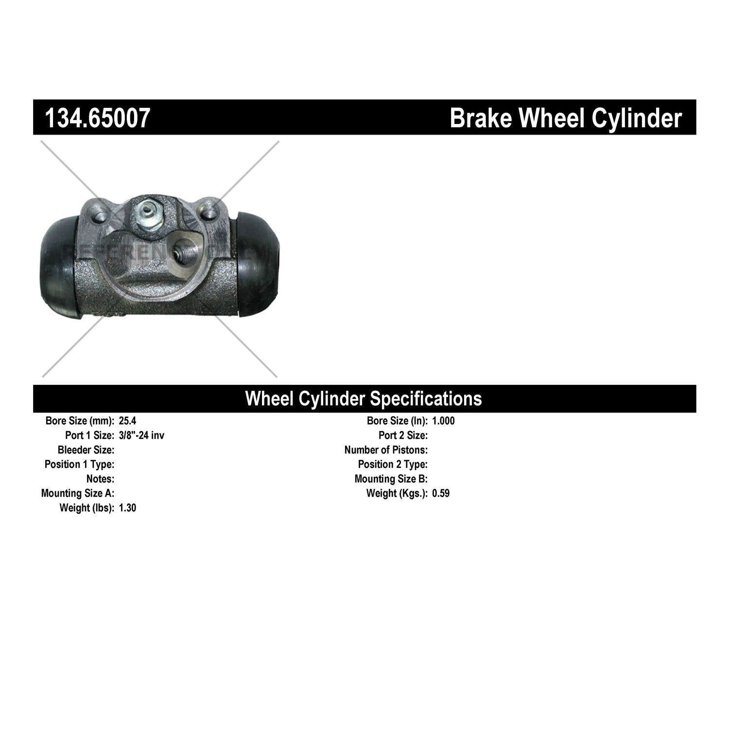 Centric Parts Premium Wheel Cylinder 134.65007