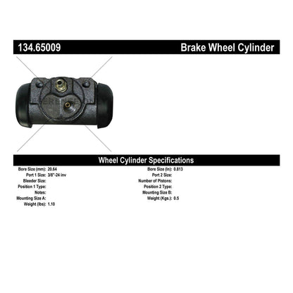 Centric Parts Drum Brake Wheel Cylinder Premium for 1974-1986 Ford Bronco E-100 Econoline Ranger 134.65009