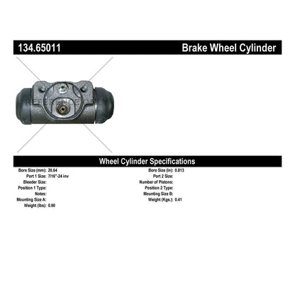 Centric Parts Drum Brake Wheel Cylinder Premium for 1984-1994 Ford Bronco II Ranger Mazda B2300 B3000 B4000 134.65011