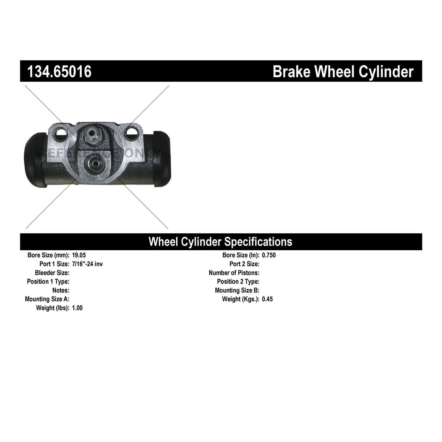 Centric Parts Premium Wheel Cylinder 134.65016