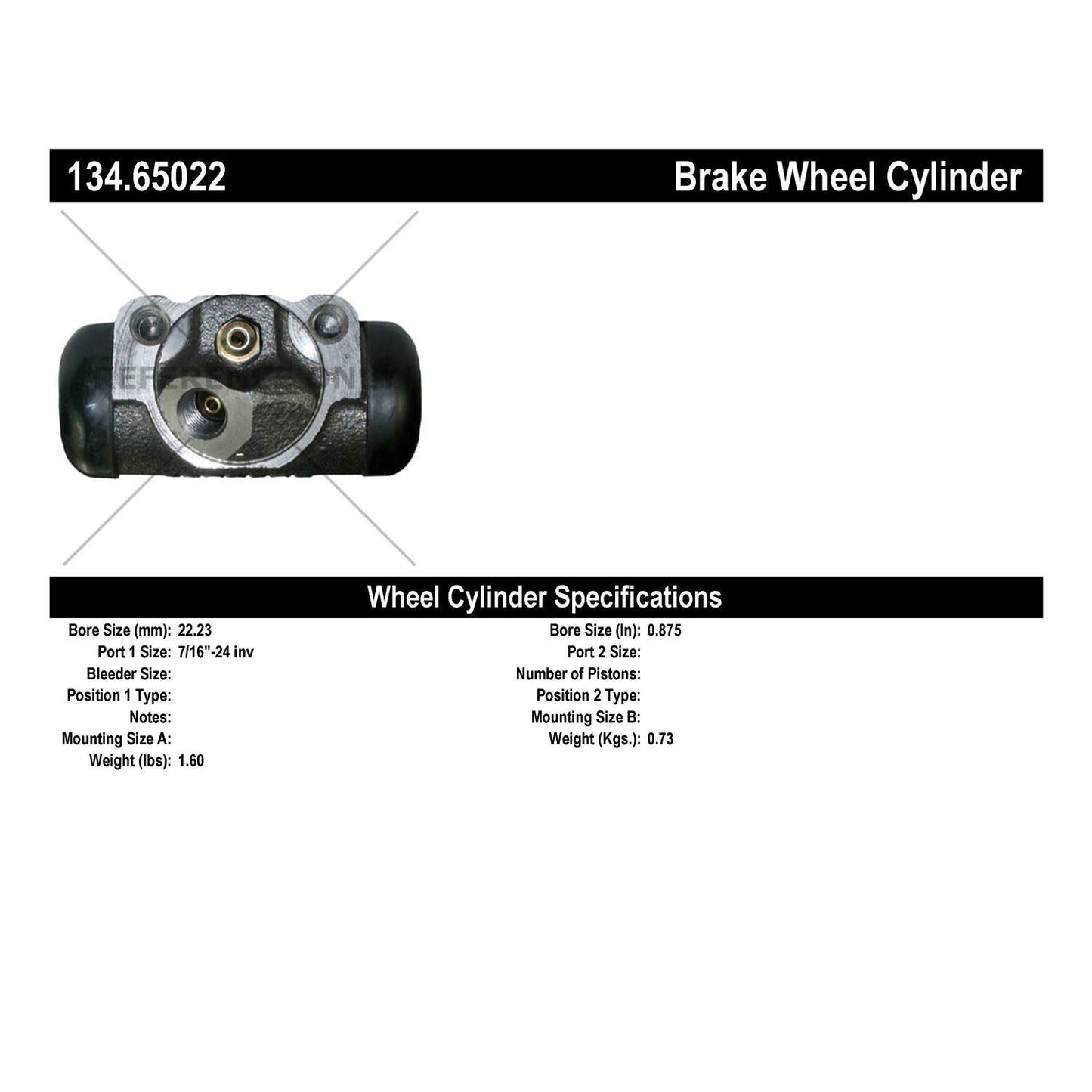 StopTech Premium Wheel Cylinder 134.65022