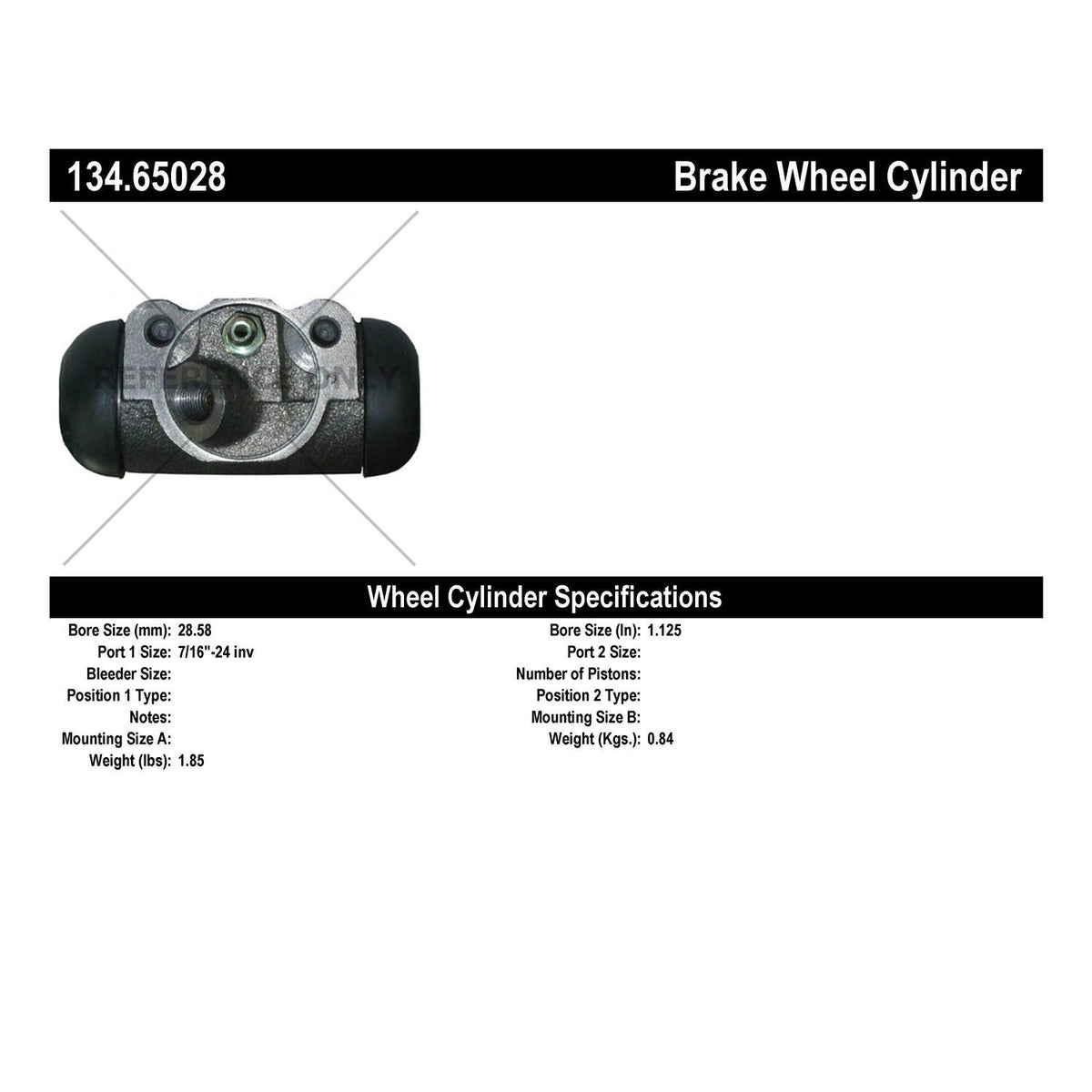 Stoptech Centric Premium Wheel Cylinder - Rear Left 134.65028