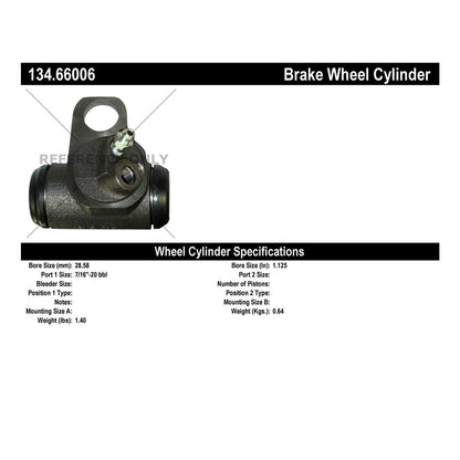 Centric Parts Drum Brake Wheel Cylinder Premium for 1964-1971 Chevrolet C10 Pickup 134.66006