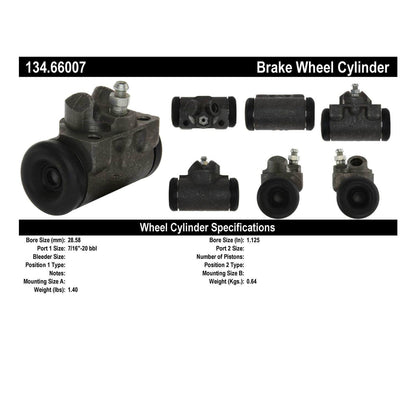 Centric Parts Premium Drum Brake Wheel Cylinder for 1954-1970 Buick, Chevrolet, Ford 134.66007