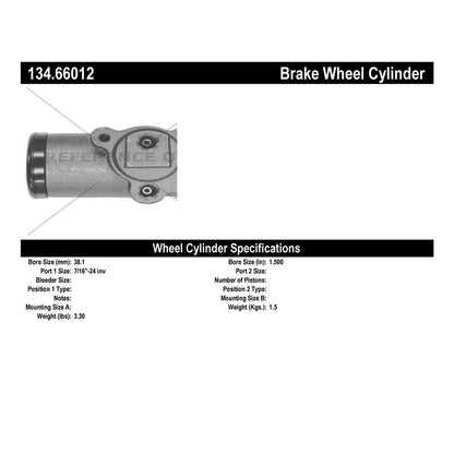 Centric Parts Premium Drum Brake Wheel Cylinder for 1971-1987 Chevrolet and GMC Trucks 134.66012