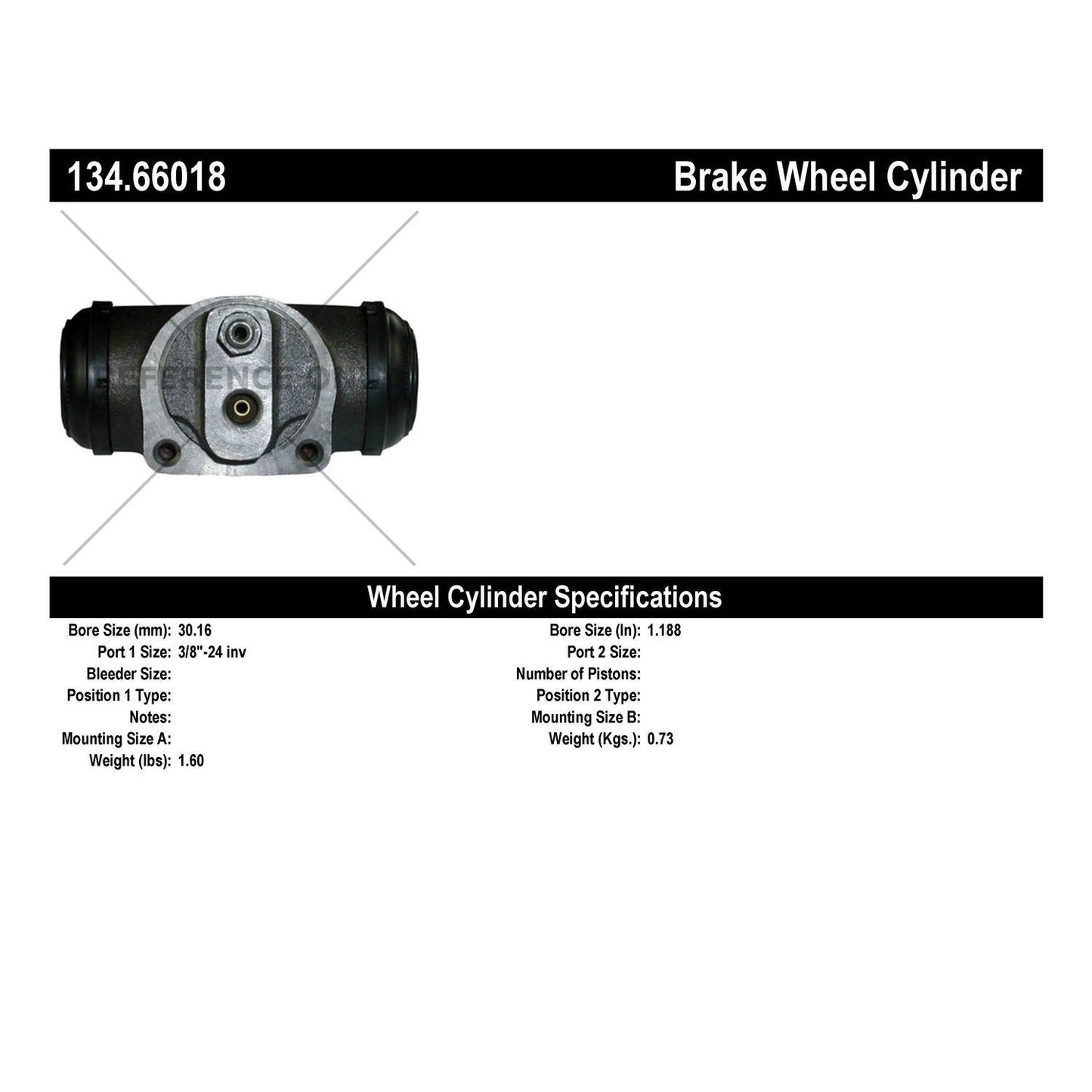 Centric Parts Drum Brake Wheel Cylinder Premium for 1988-2000 Chevrolet Blazer Tahoe Yukon C1500 K1500 134.66018