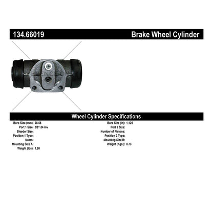 Centric Parts Drum Brake Wheel Cylinder Premium for 1991-1988 Chevrolet C1500 K1500 GMC C1500 K1500 134.66019