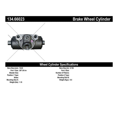 Stoptech Centric Rear Premium Brake Drum 92-02 Chevy S-10 Pickup 134.66023
