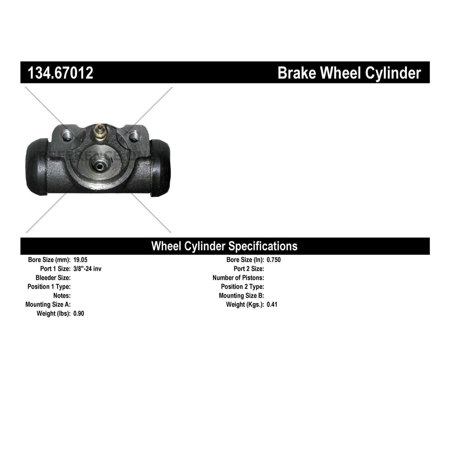 Centric Parts Premium Wheel Cylinder 134.67012