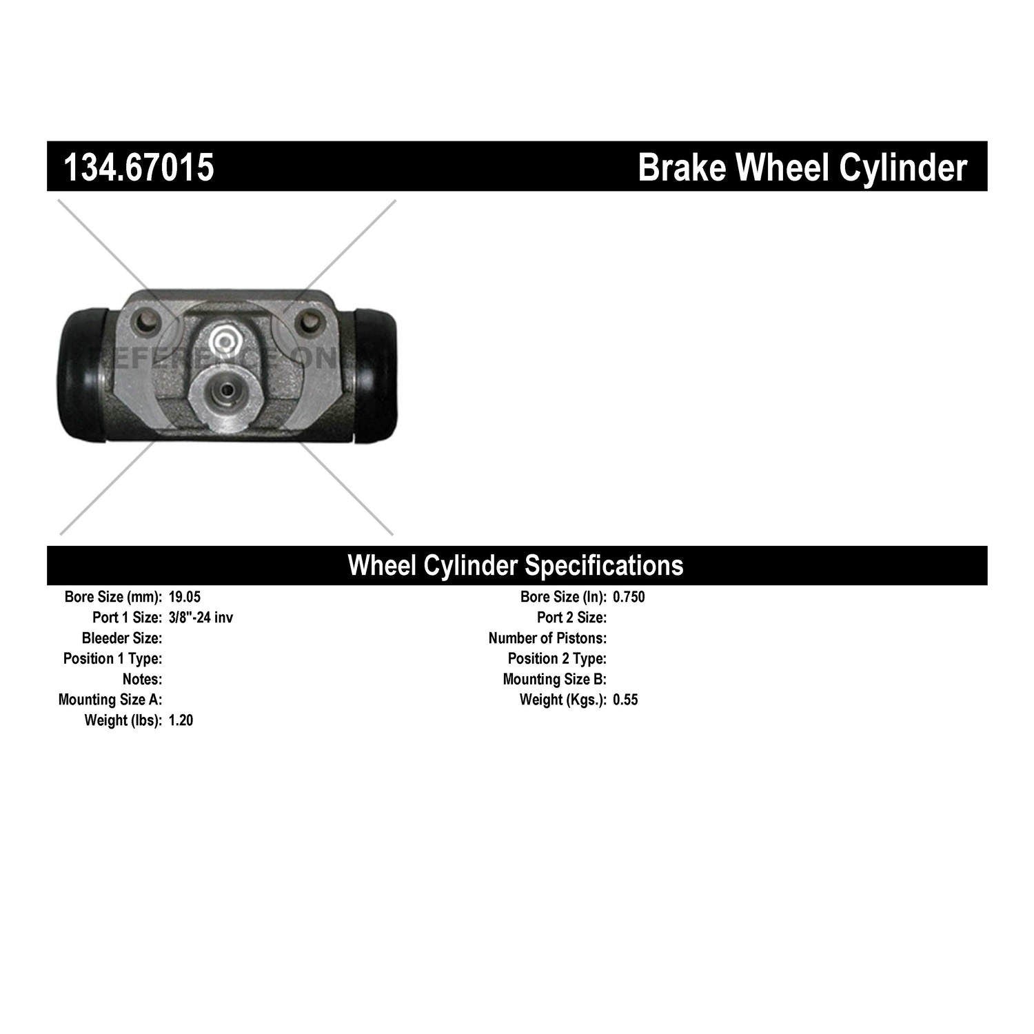 StopTech Premium Wheel Cylinder 134.67015