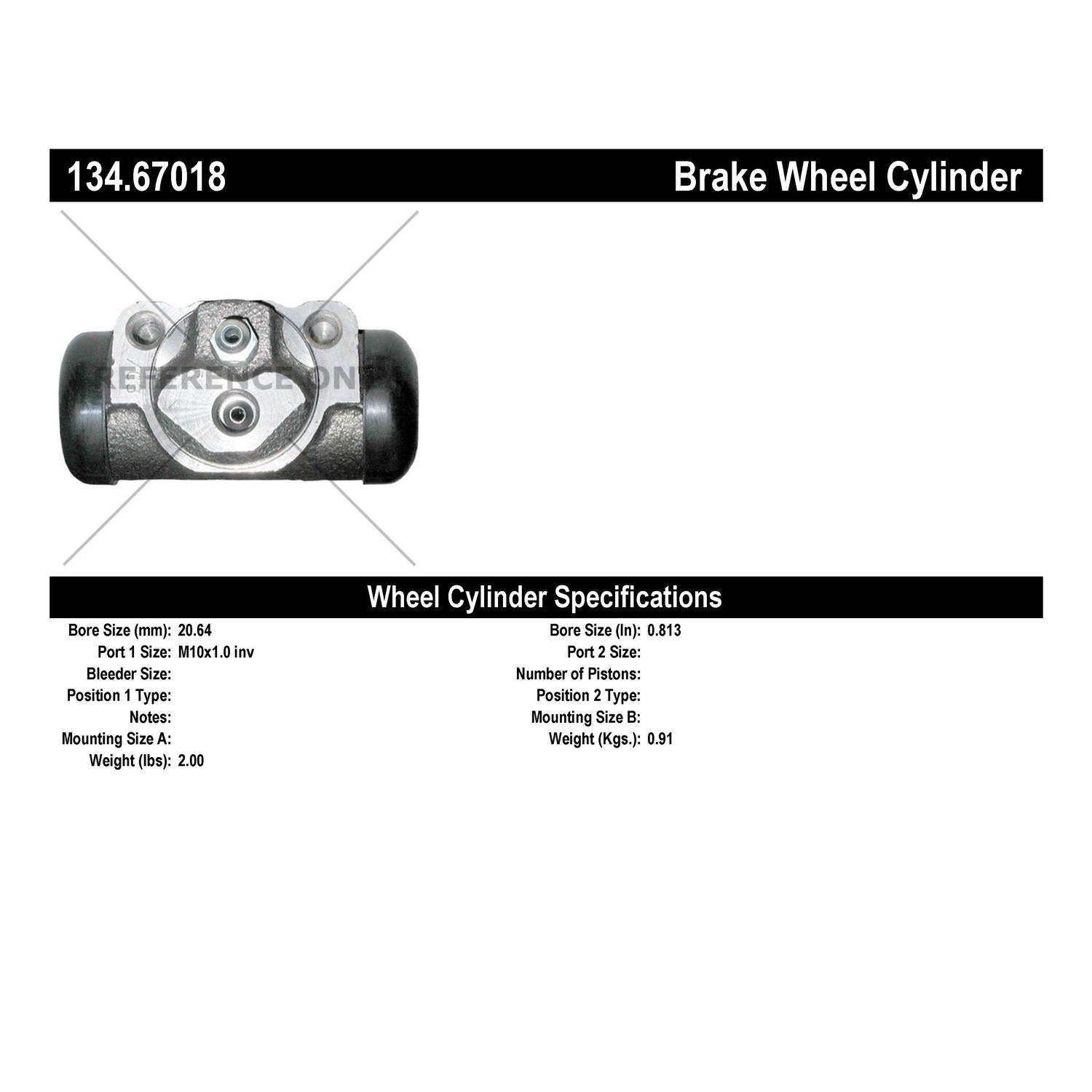 Centric Parts Premium Wheel Cylinder 134.67018