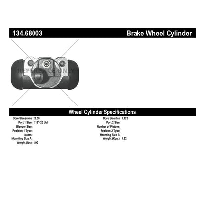 Stoptech Centric Premium Wheel Cylinder - Front L/R 134.68003