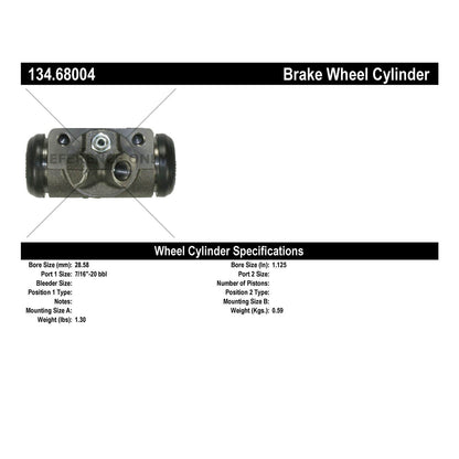 Stoptech Centric Premium Wheel Cylinder - Front L/R 134.68004