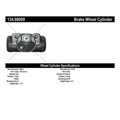 Centric Parts Drum Brake Wheel Cylinder Premium with OE style replacement 134.68009