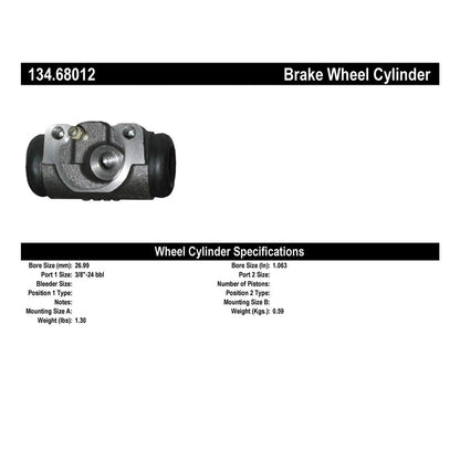 Stoptech Centric Premium Wheel Cylinder - Front L/R 134.68012