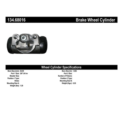 Stoptech Centric Premium Wheel Cylinder - Front/Rear 134.68016