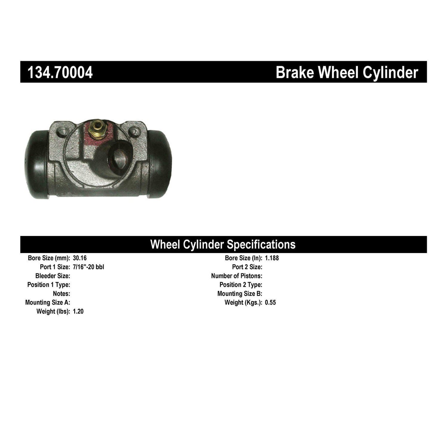 StopTech Premium Wheel Cylinder 134.70004