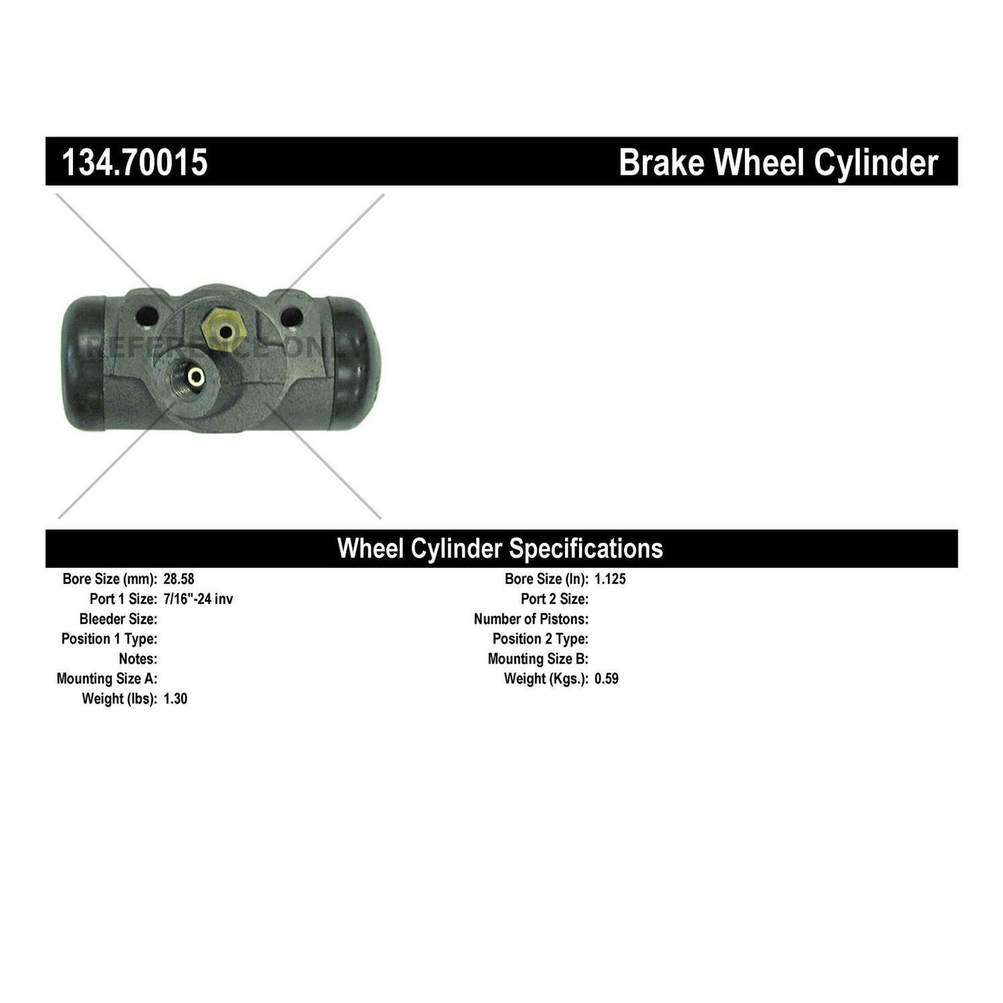 StopTech Premium Wheel Cylinder 134.70015