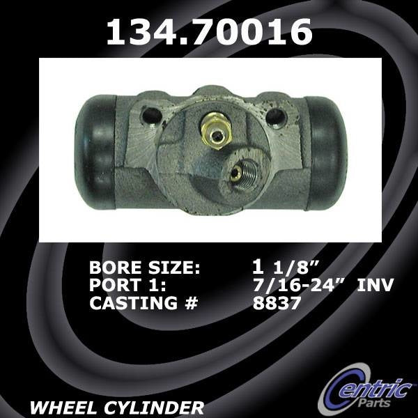 Centric Parts Drum Brake Wheel Cylinder Premium with OE style replacement 134.70016