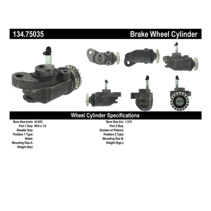 Stoptech Centric 98-04 Hino FA1517 Medium/Heavy Duty Premium Front Right Brake Wheel Cylinder 134.75035