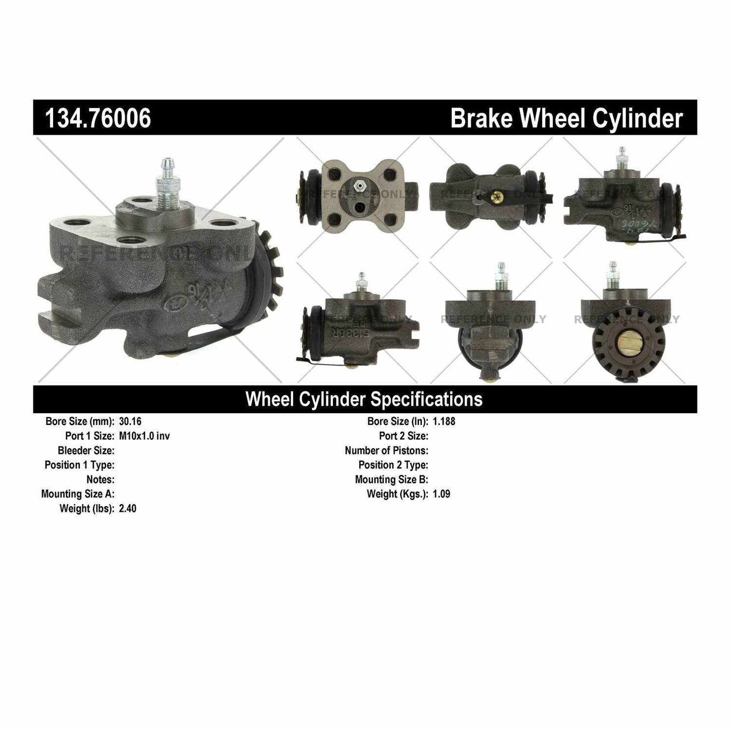 StopTech Premium Wheel Cylinder 134.76006