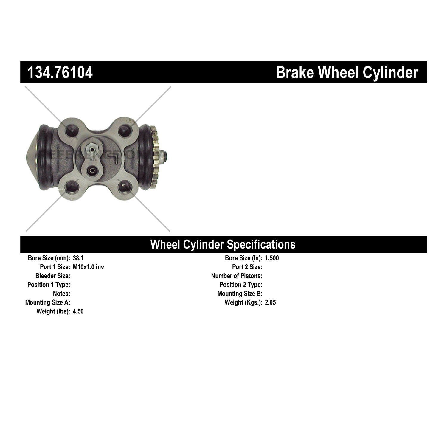 StopTech Premium Wheel Cylinder 134.76104