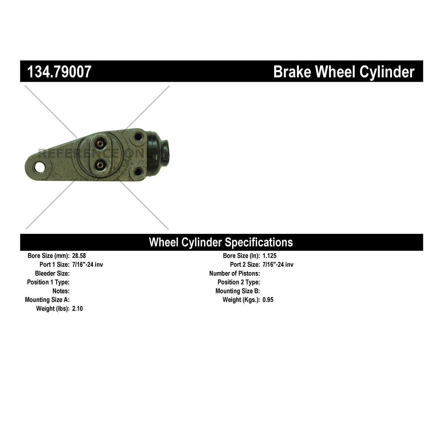 Centric Parts Premium Wheel Cylinder 134.79007