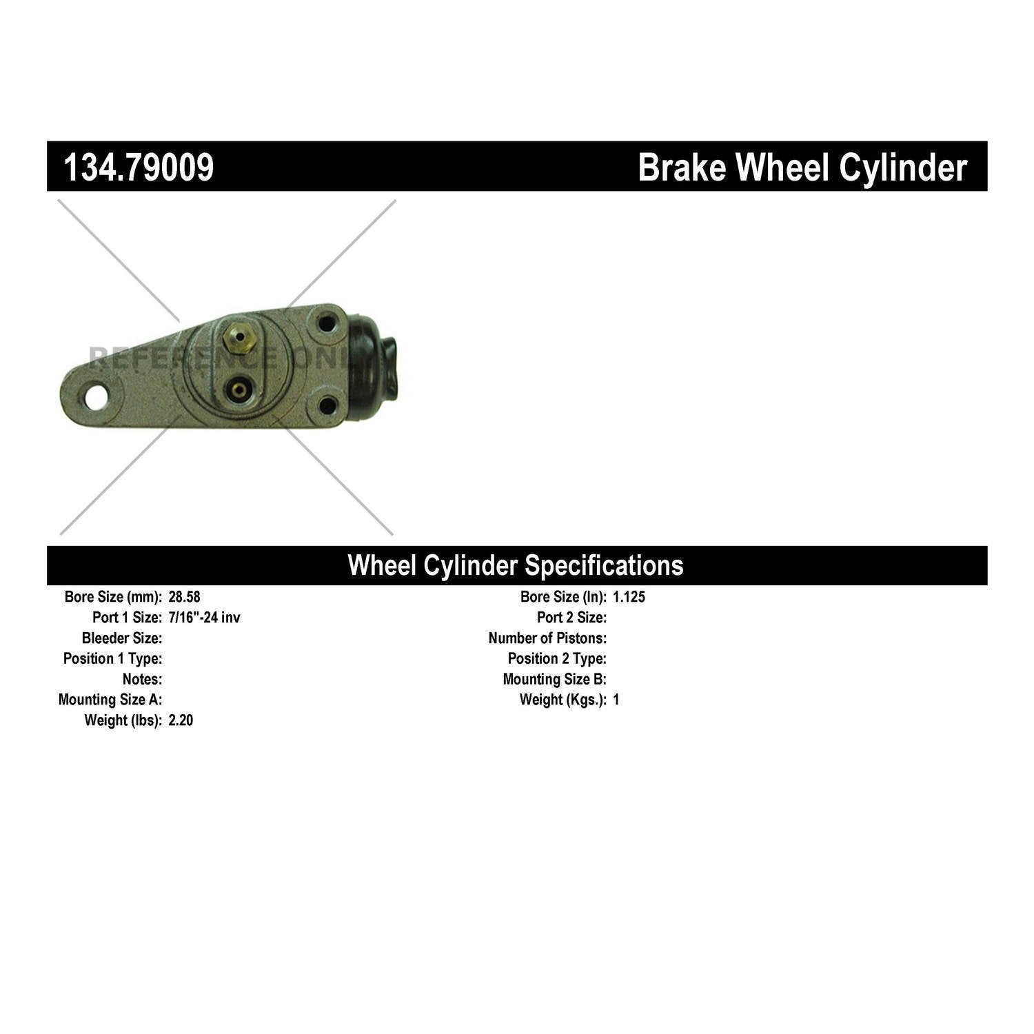 StopTech Premium Wheel Cylinder 134.79009