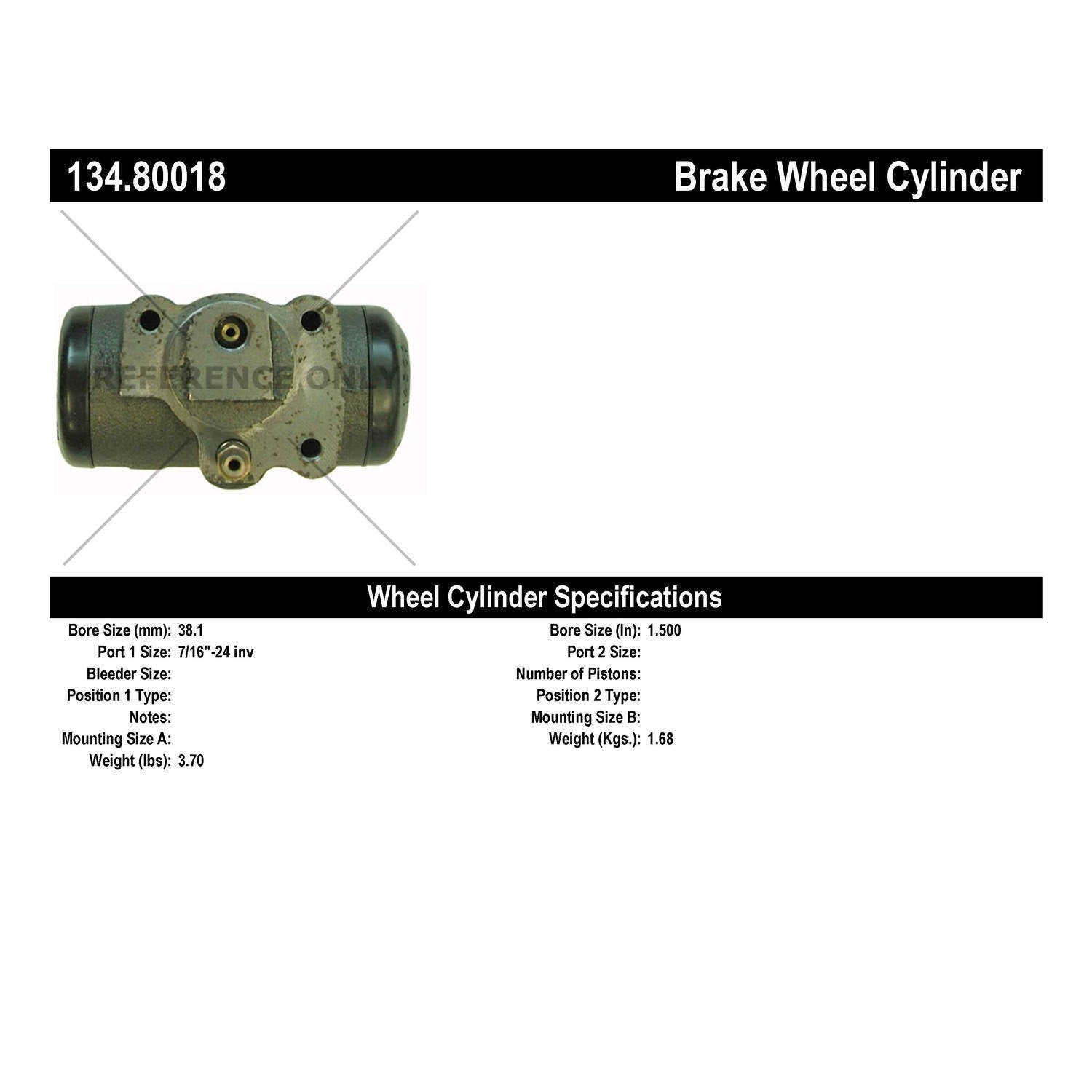 StopTech Premium Wheel Cylinder 134.80018