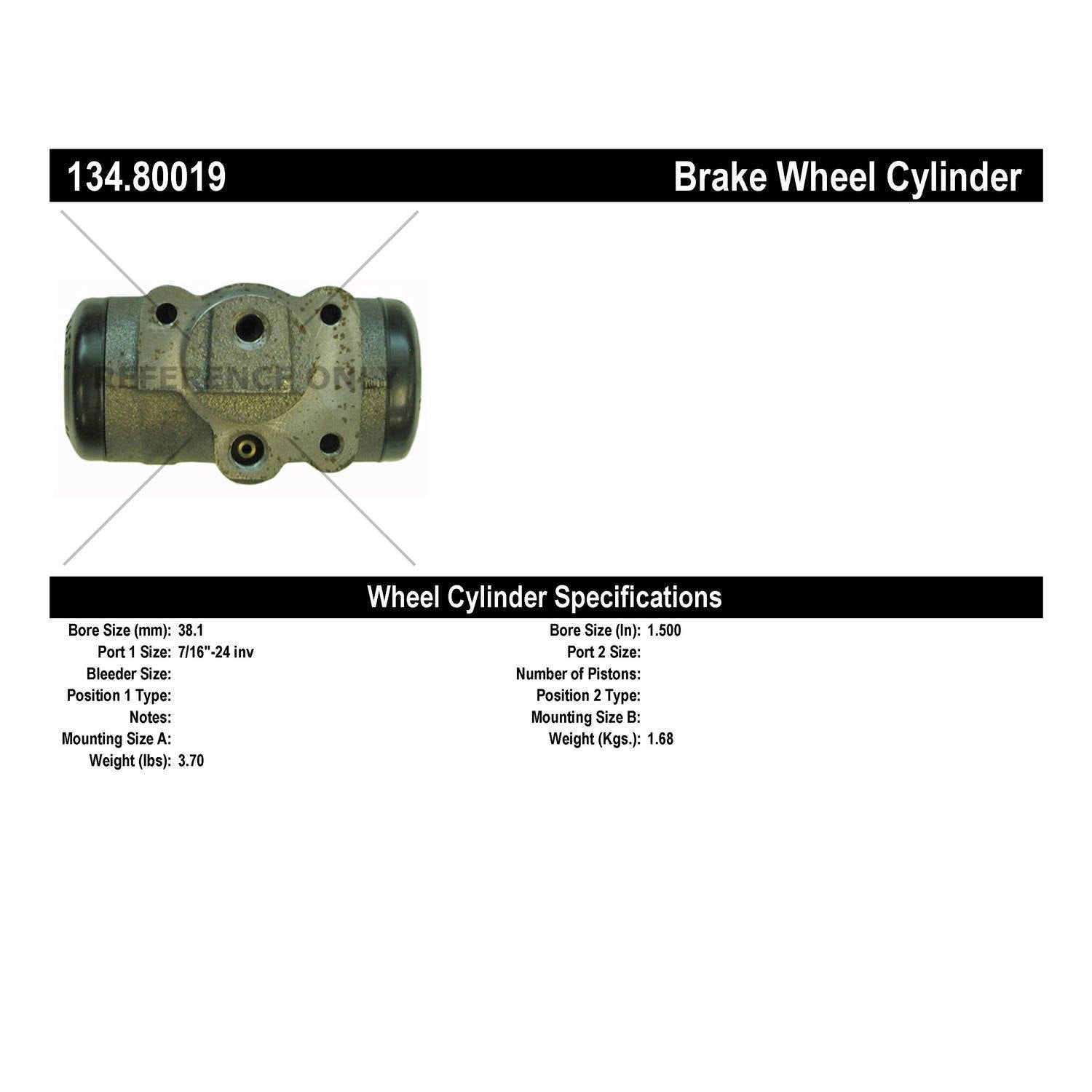 Centric Parts Premium Wheel Cylinder 134.80019