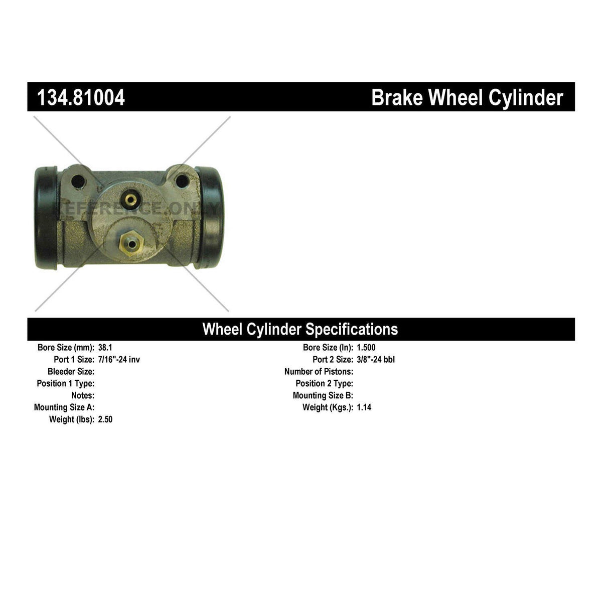 StopTech Premium Wheel Cylinder 134.81004