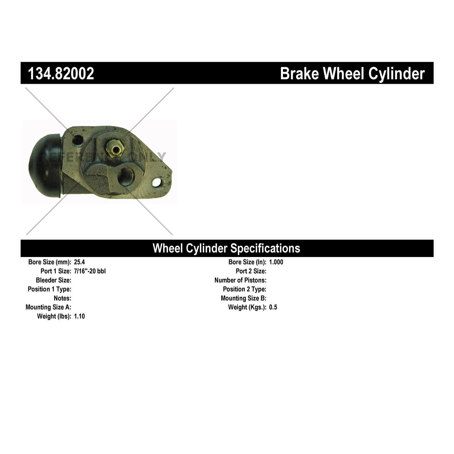 StopTech Premium Wheel Cylinder 134.82002