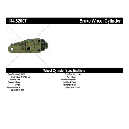 Stoptech Centric Premium Wheel Cylinder - Front L/R 134.82007