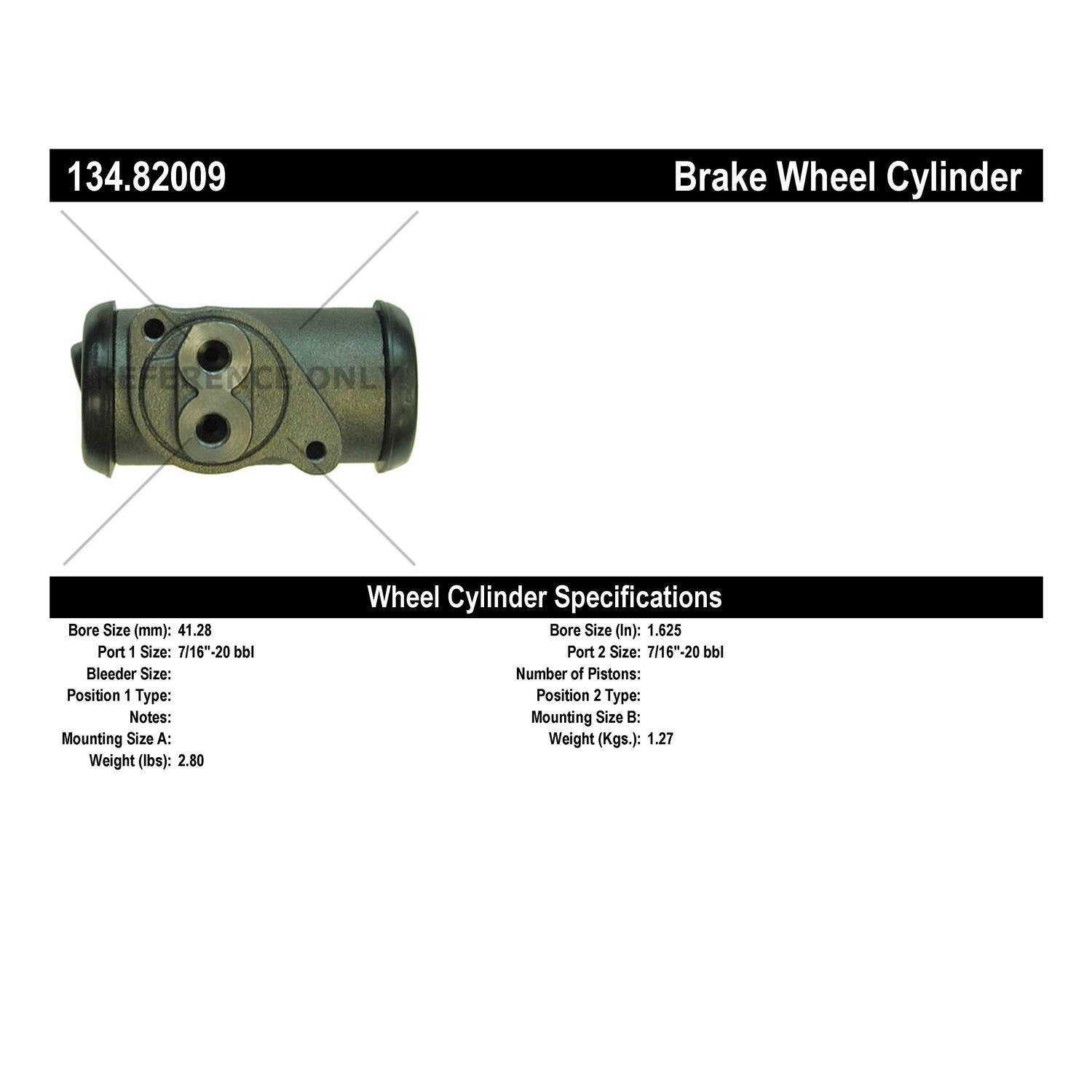 Centric Parts Premium Wheel Cylinder 134.82009