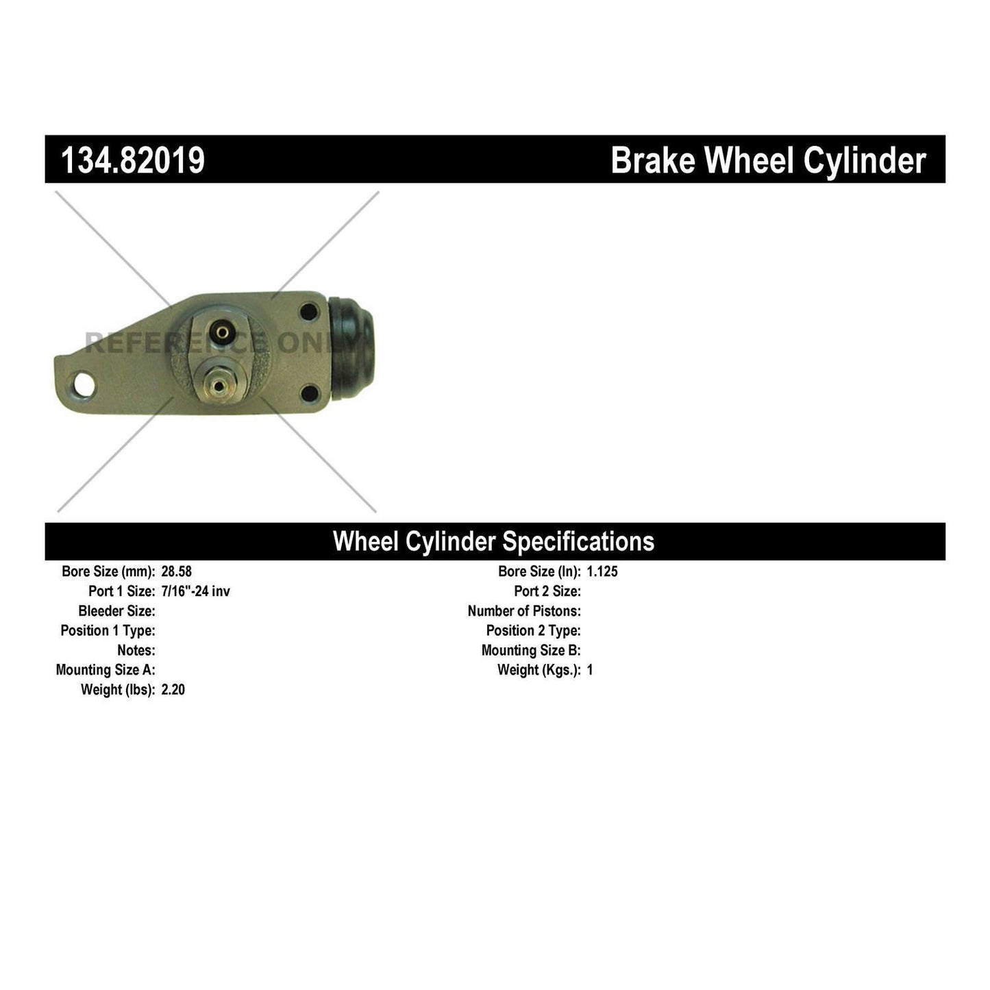 Centric Parts Premium Wheel Cylinder 134.82019